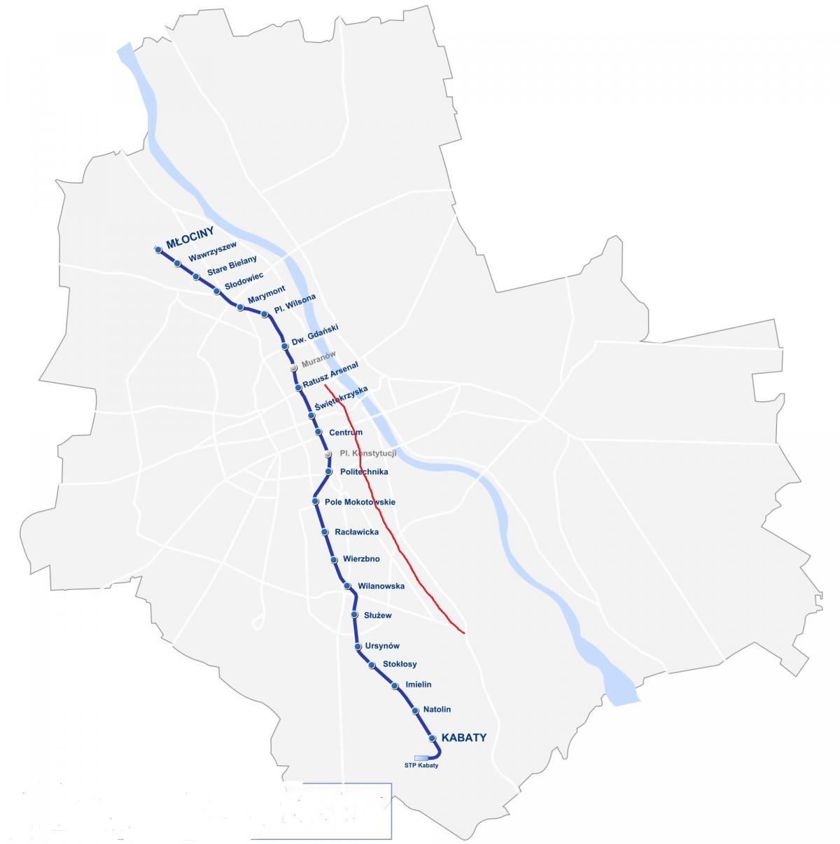 Karta över trakt królewski (kungsvägen) 