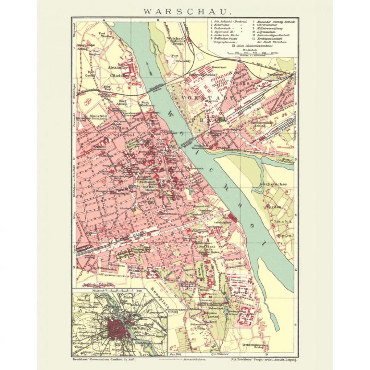 gamla staden i Warszawa karta