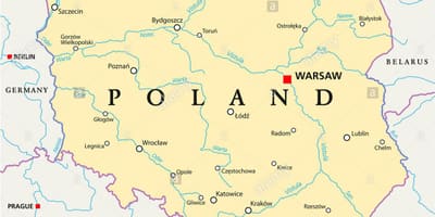 Warszawa plats på världskartan