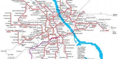 Warszawa tåg karta